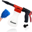 Car Wash Foam Gun, Adjustable Hose Wash Sprayer with Adjustment Ratio Dial Foam Blaster Fit - Foam Cannon Attaches to Any Garden Hose (with Wash Kit)