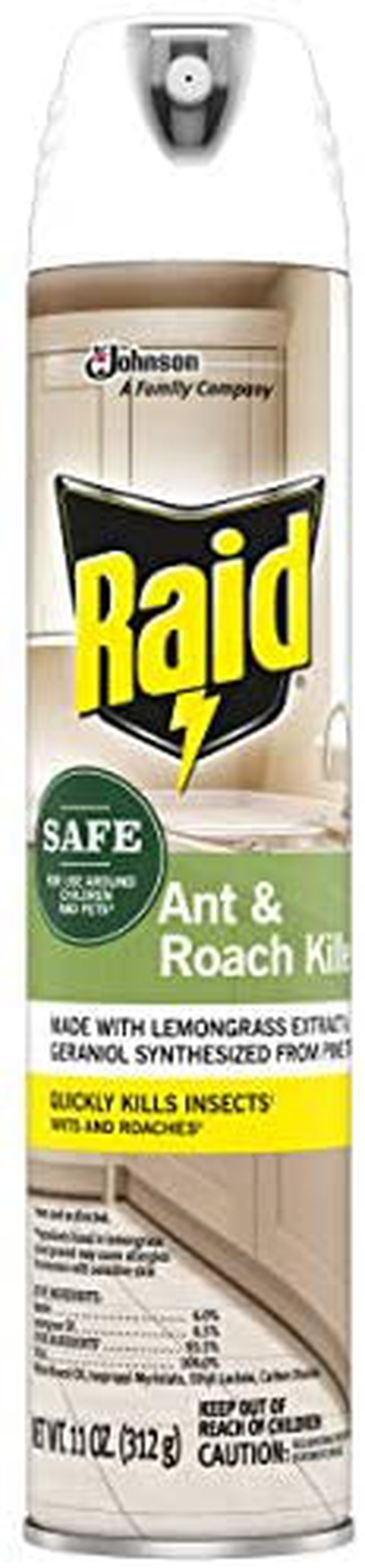 Raid Ant and Roach Killer, Aerosol Spray with Essential Oils (1)