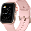 Adepoy Compatible with Apple Watch Bands Soft Silicone Sport Wristbands Replacement Strap with Classic Clasp for iWatch