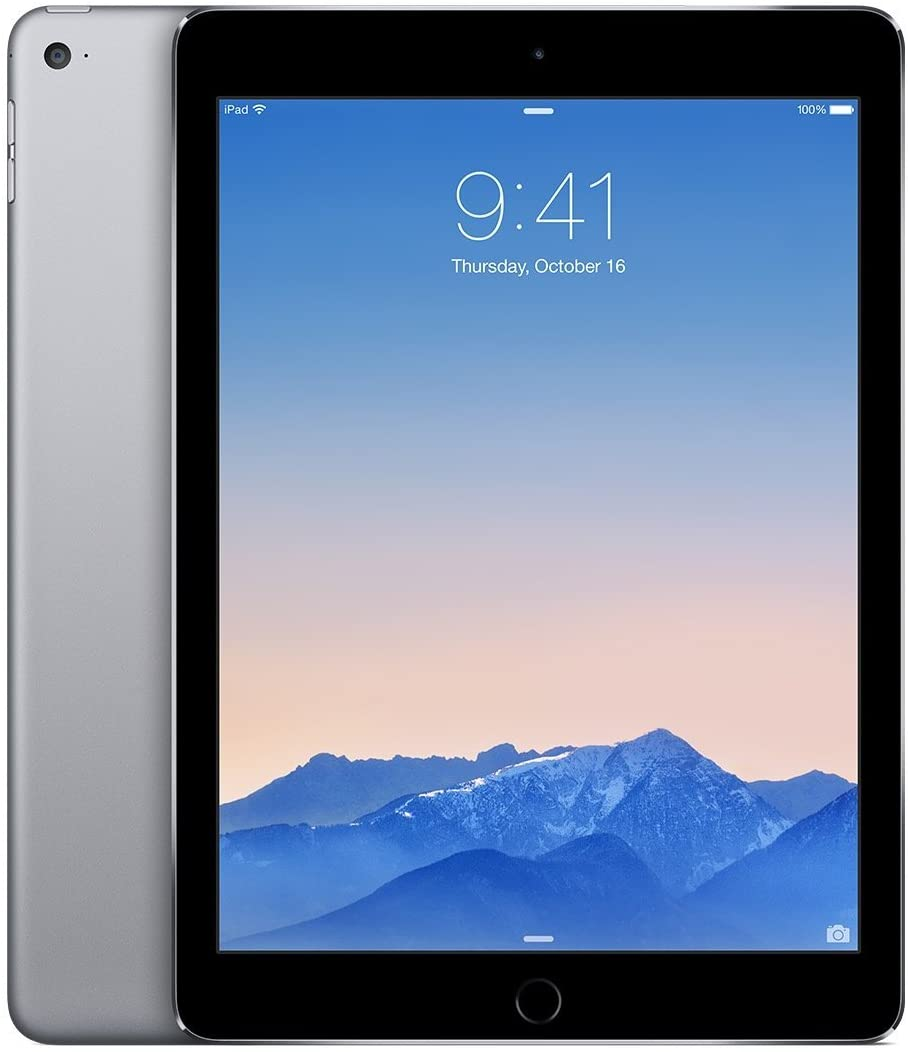 2014 Apple Ipad Air 2 Thinest with Touch ID Fingerprint Reader Retina Display(64Gb,Wifi,Space Gray) (Renewed)