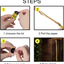 Sticky Fly Traps for Kitchen, Fly Strips Catcher Ribbon, Flies Paper Strip Indoor, 20 Pack