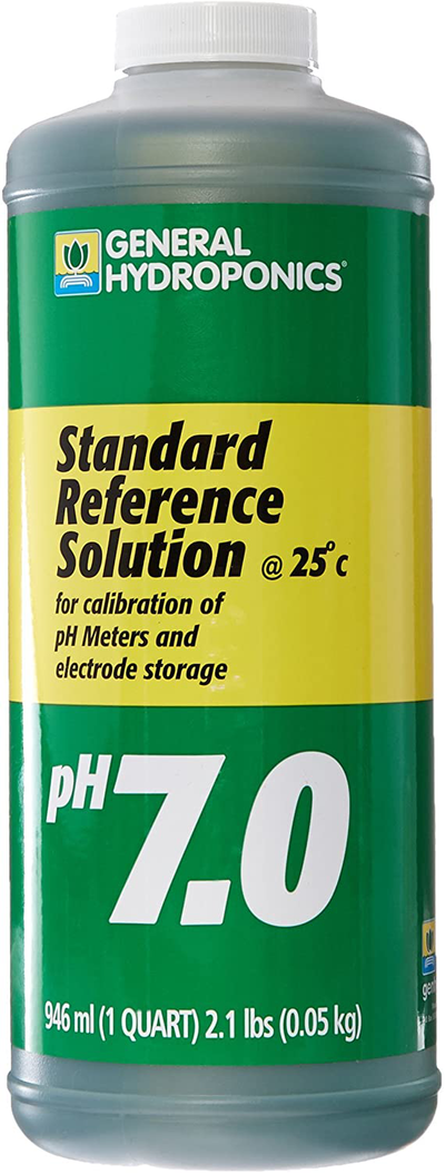 General Hydroponics GH1552 PH 7 Calibration Solution for Gardening, 1-Quart lab-chemical-buffers, natural