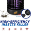 Bug Zapper Indoor and Outdoor - Insects Killer - Fly Trap Outdoor Patio - Insect Killer Zapper - Mosquito Trap - Insect Zapper - Mosquito Attractant Trap - Fly Zapper - Bug Zapper Table Top (Black)