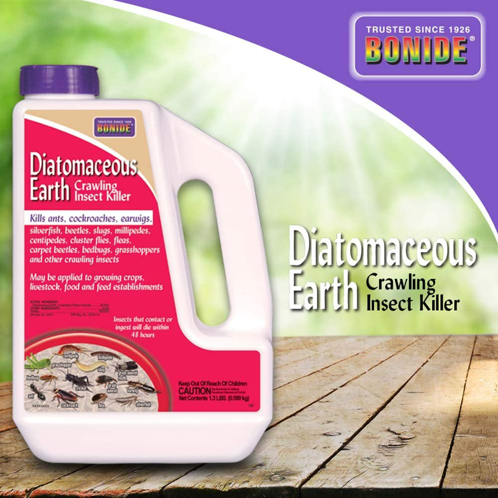 Bonide (BND120) - Diatomaceous Earth, Ready to Use Crawling Bug/Roach Killer (1.3 lb.)