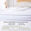 WhatsBedding 2 Inch Thick Mattress Topper with 400T 100% Cotton Cover, Twin Mattress Pad with Down Alternative Filled (8-21" Fitted Deep Pocket)