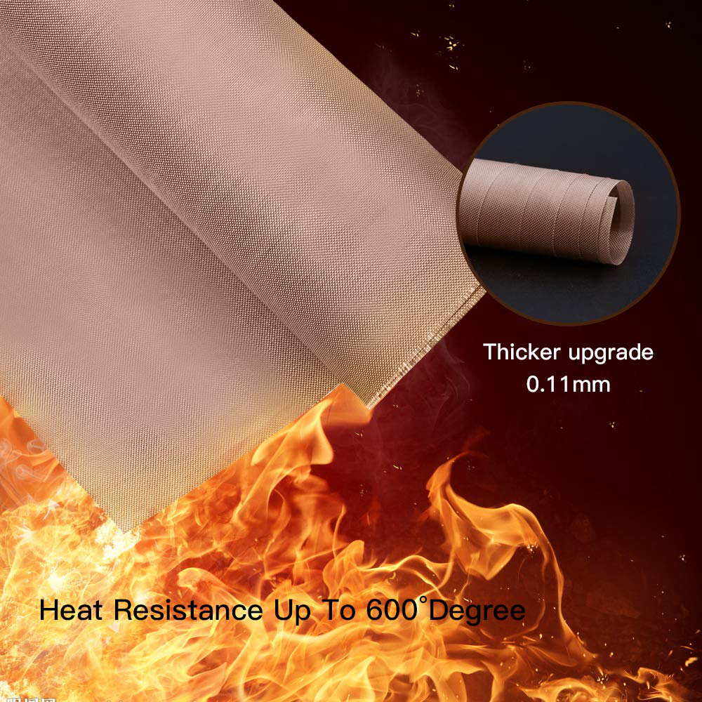 PTFE Teflon Sheet for Heat Press Transfer Sheet Non Stick Heat Transfer Paper Reusable Heat Resistant Craft Mats