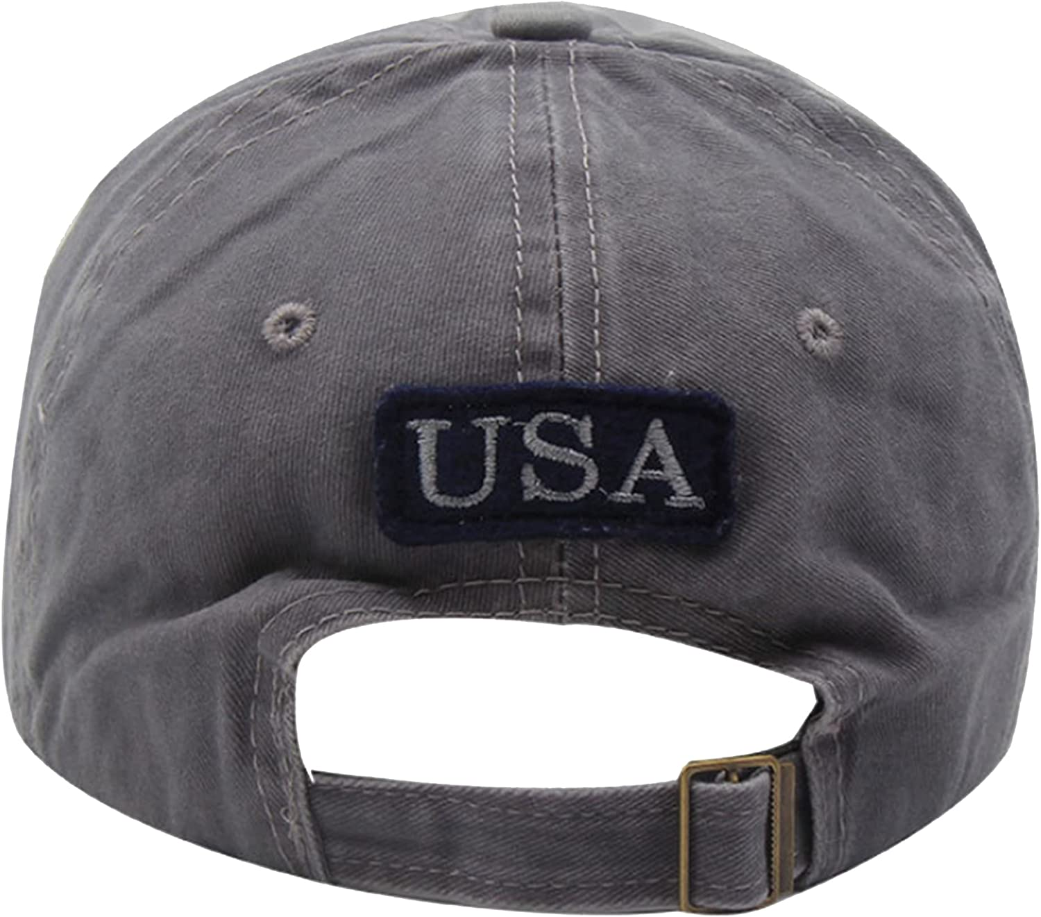 IZUS Women Men American-Flag Baseball-Cap Distressed Cotton Dad Hat Embroidered for Unisex American Independence Day