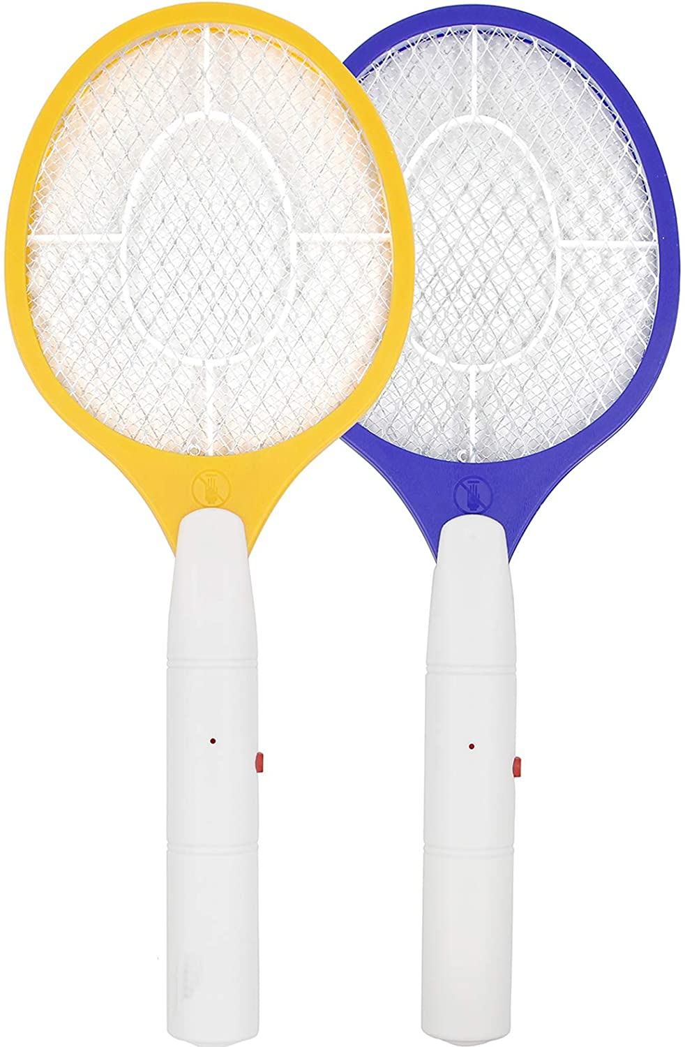 Home Electric Bug Zapper, Electric Fly Mosquito Swatter, Bug Zapper Racket Battery Powered, 2 Pack