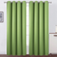LEMOMO Light Green Thermal Blackout Curtains/52 x 108 Inch/Set of 2 Panels Room Darkening Curtains for Bedroom