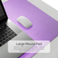 YSAGi Multifunctional Office Desk Pad, 23.6" x 13.7" Ultra Thin Waterproof PU Leather Mouse Pad, Dual Use Desk Writing Mat for Office/Home (23.6" x 13.7", Pink)