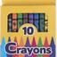 12 Pack Crayons - Wholesale Bright Wax Coloring Crayons in Bulk, 10 per Box, 12 Box Bundle Art Set