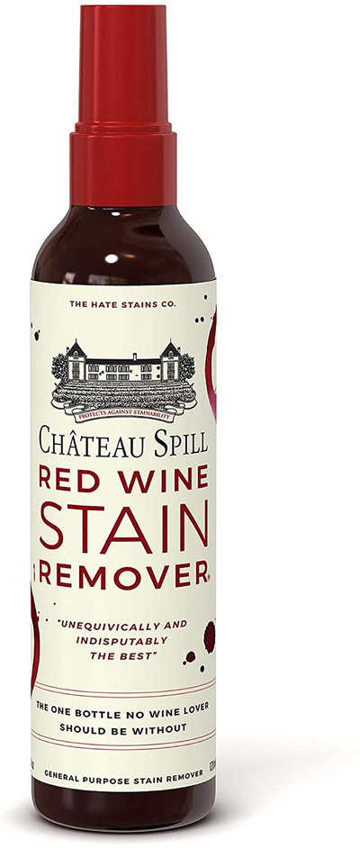 Chateau Spill Red Wine Stain Remover – Super Concentrated and Safe Spray Cleaner for New and Set-In Wine Stains on Carpet, Rugs, Clothing Upholstery and Laundry (120Ml, 4 Oz Spray Bottle)