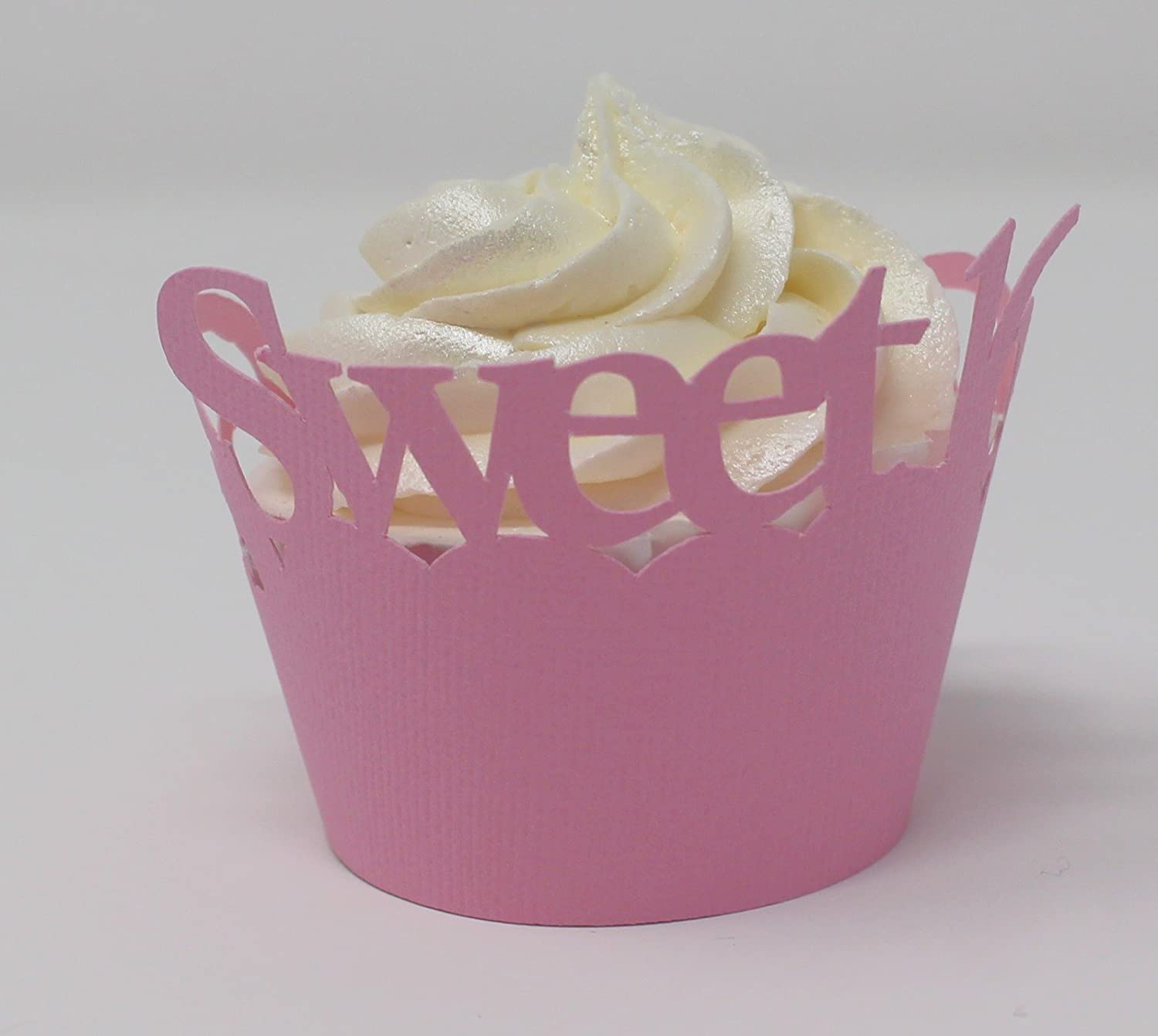 All About Details Sweet 16 Cupcake Wrappers, Set of 12 (Light Pink)