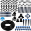 168PCS 50Ft Garden Irrigation System, 1/4" Blank Distribution Tubing Drip Irrigation Hose For, save Water, Adjustable Automatic Irrigation Equipment for Garden