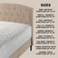 The Grand Mattress Pad Cover - Fitted Deep Pockets, Only Quality Fabrics Used & Breathable - Suitable for Cot (33"x75")
