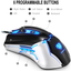 Gaming Mouse,Usb Wired PC Gaming Mice, 3200 DPI with 4 Adjustable Levels, Comfortable Ergonomic Grip Design with Blue LED, 6 Programmable Buttons for Pc,Notebook, Macbook ,Windows ,Vista Linux - Blue