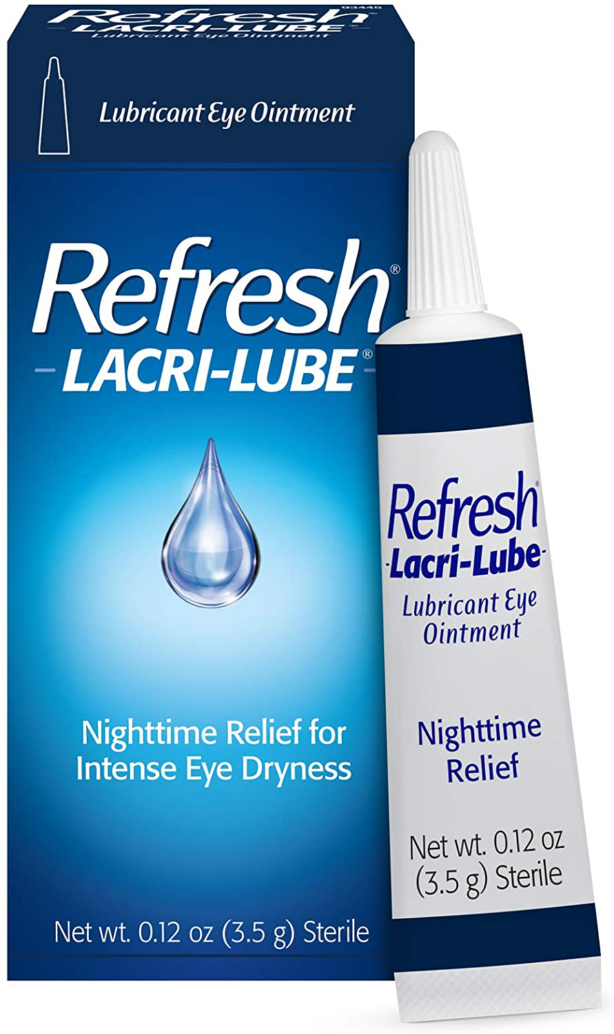 Refresh Lacri-Lube Lubricant Eye Ointment, Nighttime Relief, 0.12 Oz Sterile