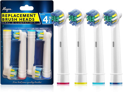 Replacement Brush Heads for Oral B Braun- Compatible with Oral-B White, Power, Clean, Kids, Soft, Black, Action, and more