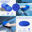 CALBEAU 16-PCS Car Cleaning Kit Interior Exterior Detailing Tools Set with Collapsible Bucket, Wash Sponge, Clean Towels, Wax Pads, Tire Brushes, Also for Other Vehicles Washing & Household Use