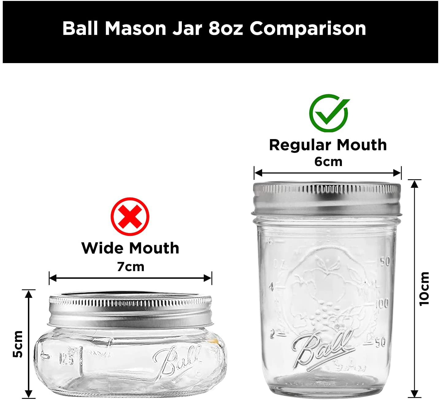 minliving Silicone Mason Jar Protector Sleeve 8oz (Half Pint) Fits Ball, Kerr Regular-Mouth Jars, Kids Cup Holder (Blue, 1) Jar not included previously known as HallGEMs