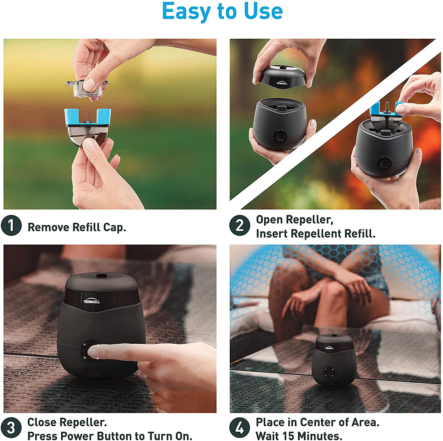 Thermacell E55 Rechargeable Mosquito Repeller; Highly Effective Rechargeable Mosquito Repellent