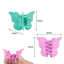 EAONE 50 Pieces Butterfly Hair Clips Pastel Hair Clips Mini Cute Clips Hair Accessories for Hair 90S Girls Women with Box Package, Matte Colors