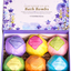 LuxSpa Bath Bombs Gift Set - The Best Ultra Bubble Fizzies with Natural Dead Sea Salt Cocoa and Shea Essential Oils, 6 x 4.1 oz, The Best Birthday Gift Idea for Her/Him, Wife, Girlfriend, Women