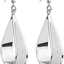 Fashion Women S Silver Crystal Scrub Water Drop Dangle Earrings Party Jewelry Gift