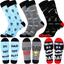 Mens Funny Fun Crazy Dress Crew Socks Pack Funky Novelty Cool Gifts
