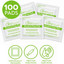 Alcohol Wipes | Individually Wrapped Alcohol Prep Pads with 70% Isopropyl Alcohol, Great for Medical & First Aid Kits | Sterile, Antiseptic 2-Ply Alcohol Swabs - 100 Count