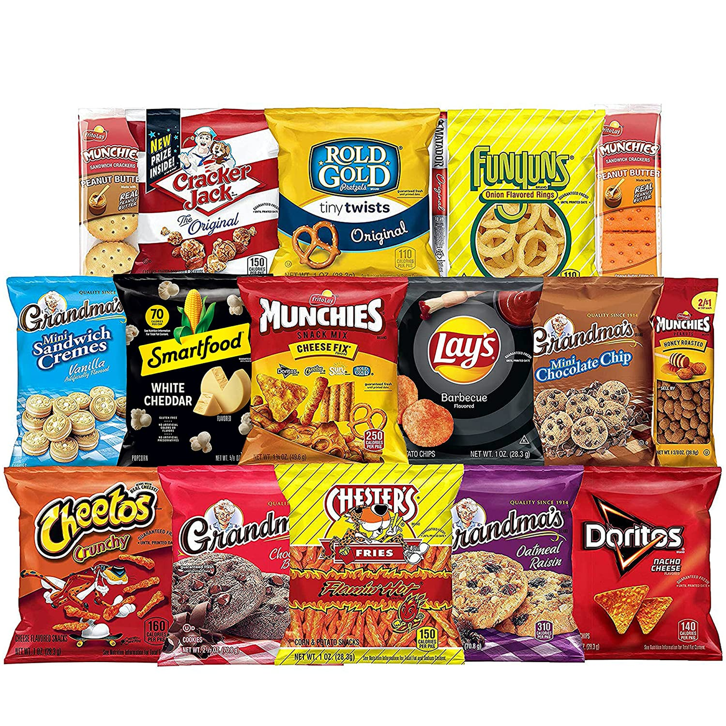 Frito-Lay Ultimate Snack Care Package, Variety Assortment of Chips, Cookies, Crackers & More, 40 Count
