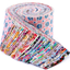 Jelly Rolls for Quilting, Pre-Cut Jelly Roll Fabric in Vivid Colors, Jelly Roll Fabric Strips for Quilting, Jelly Rolls for Quilting Clearance, Fabric Jelly Rolls with Different Patterns