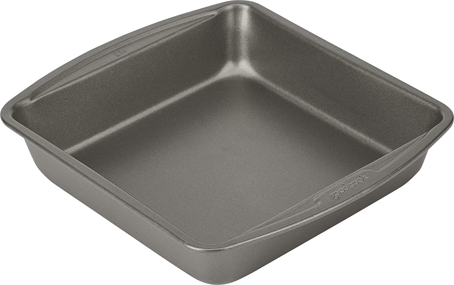 Good Cook 04017 786173391991 8 Inch x 8 Inch Square Cake Pan, 8 x 8 Inch, Grey