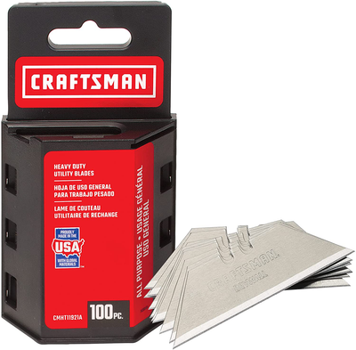 CRAFTSMAN Utility Knife Blades, 100 Pack (CMHT11921A)