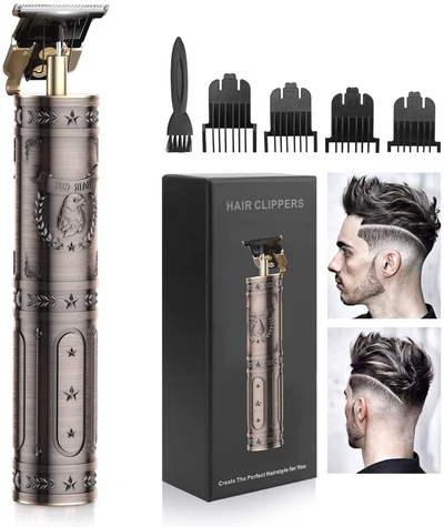 Hair Clippers for Men, Professional Hair Trimmer Zero Gapped Trimmers T Blade Trimmer, Low Noise Cordless Hair Clippers Edgers Clippers for Men Metal Beard & Barbers Trimmer Kit, Gifts for Men