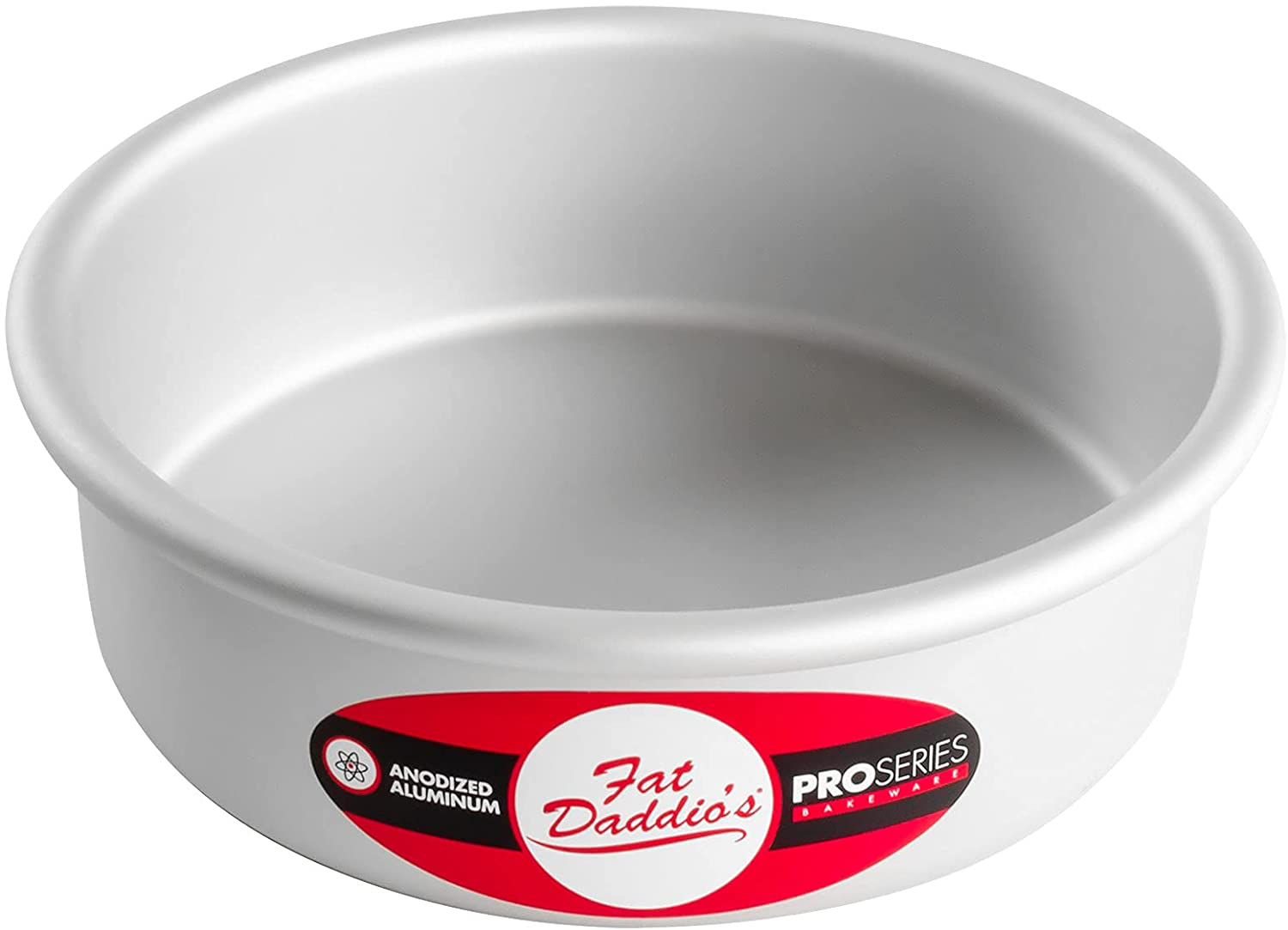 Fat Daddio's Round Cake Pan, 6 x 2 Inch, Silver