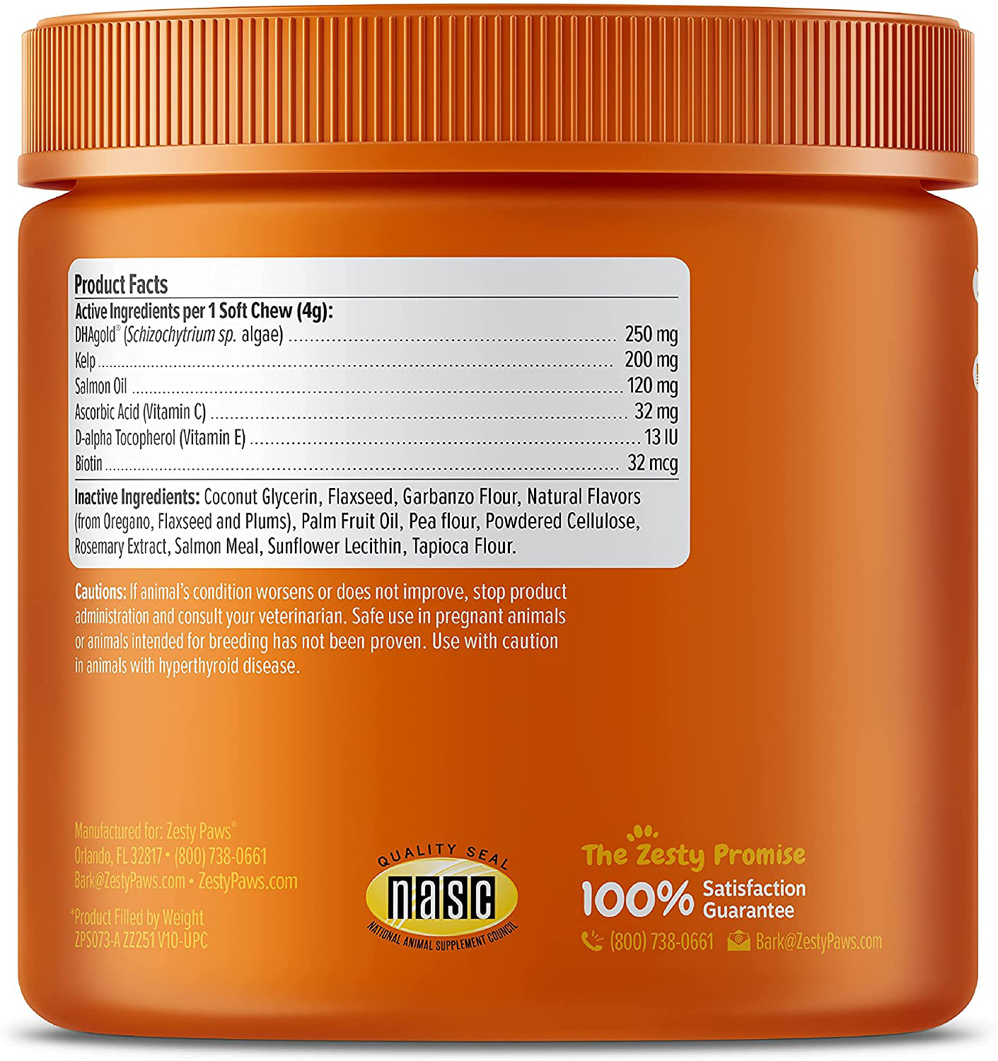 Zesty Paws Salmon Fish Oil Omega 3 for Dogs - with Wild Alaskan Salmon Oil - Allergy Support - Hip & Joint + Arthritis Dog Supplement