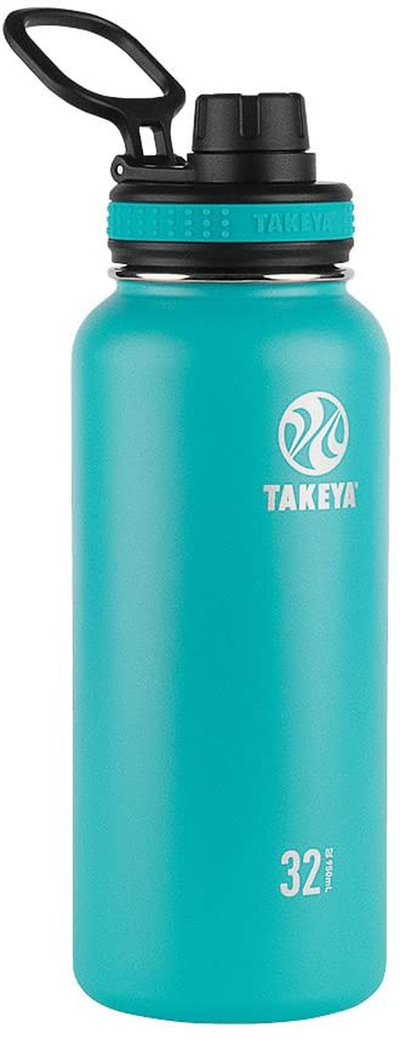 Takeya Originals Vacuum-Insulated Stainless-Steel Water Bottle, 32oz, Ocean, 32 oz