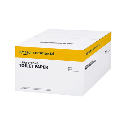 Amazoncommercial 2-Ply White Ultra Strong Toilet Paper, Septic Safe, FSC Certified Bath Tissue, 286 Sheets per Roll - 36 Rolls