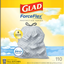 Glad ForceFlex Protection Series Tall Kitchen Trash Bags, 13 Gal, Fresh Clean with Febreze, 110 Ct (Package May Vary)
