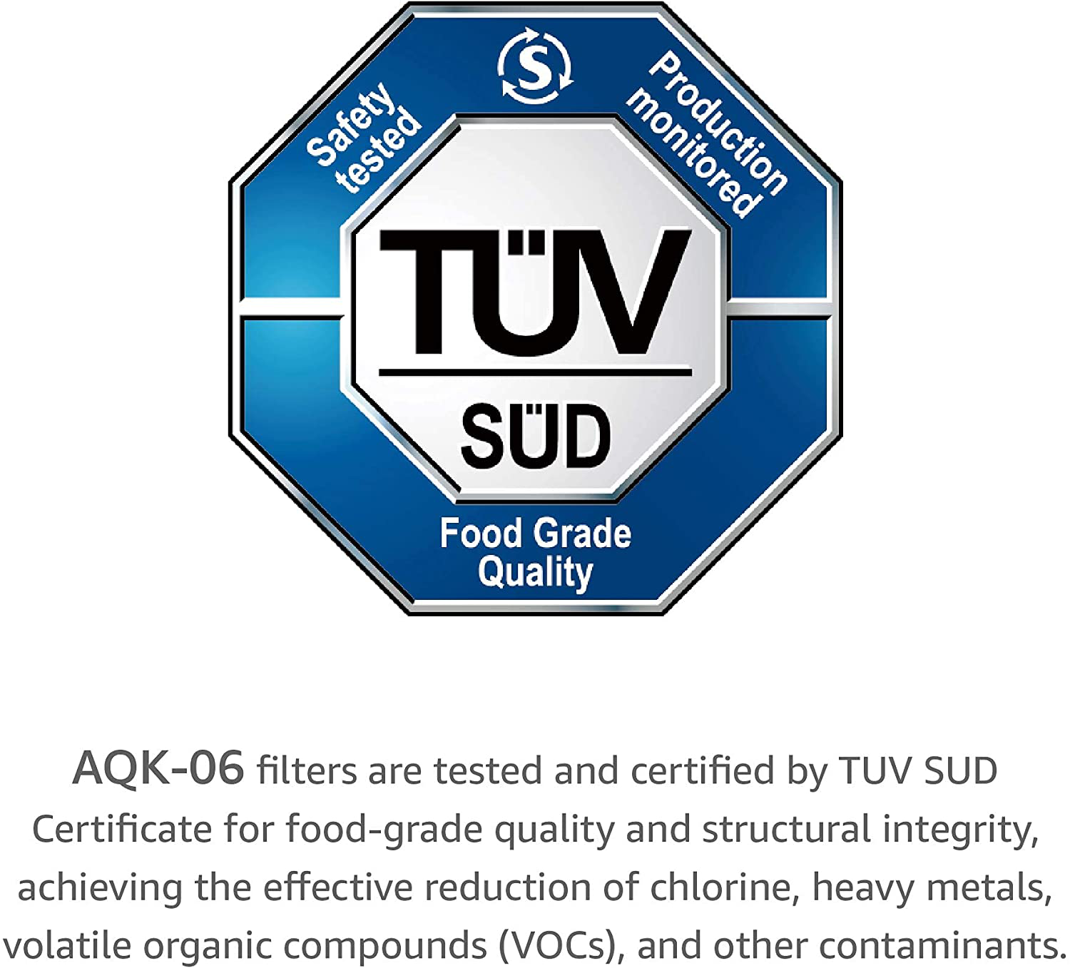 Replacement for Brita Pitchers & Dispensers, NSF, TÜV SÜD Certified Pitcher Water Filter, 1 Year Filter Supply, Compatible with Brita Classic OB03, Mavea 107007, and More, by AQUA CREST (6 Packs)