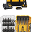 DEWALT 20V MAX Cordless Drill/Driver Kit, Compact, 1/2-Inch (DCD771C2) & Black Oxide Drill Bit Set with Pilot Point, 13-Piece (DW1163)
