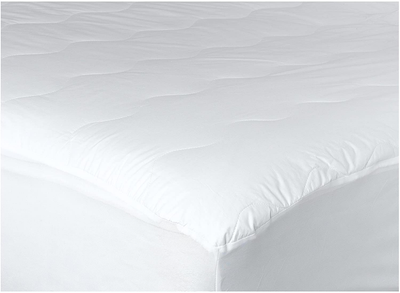 Newpoint Home Newpoint International 200-Thread Count Cotton Waterproof Mattress Pad, Cal King, White, 200