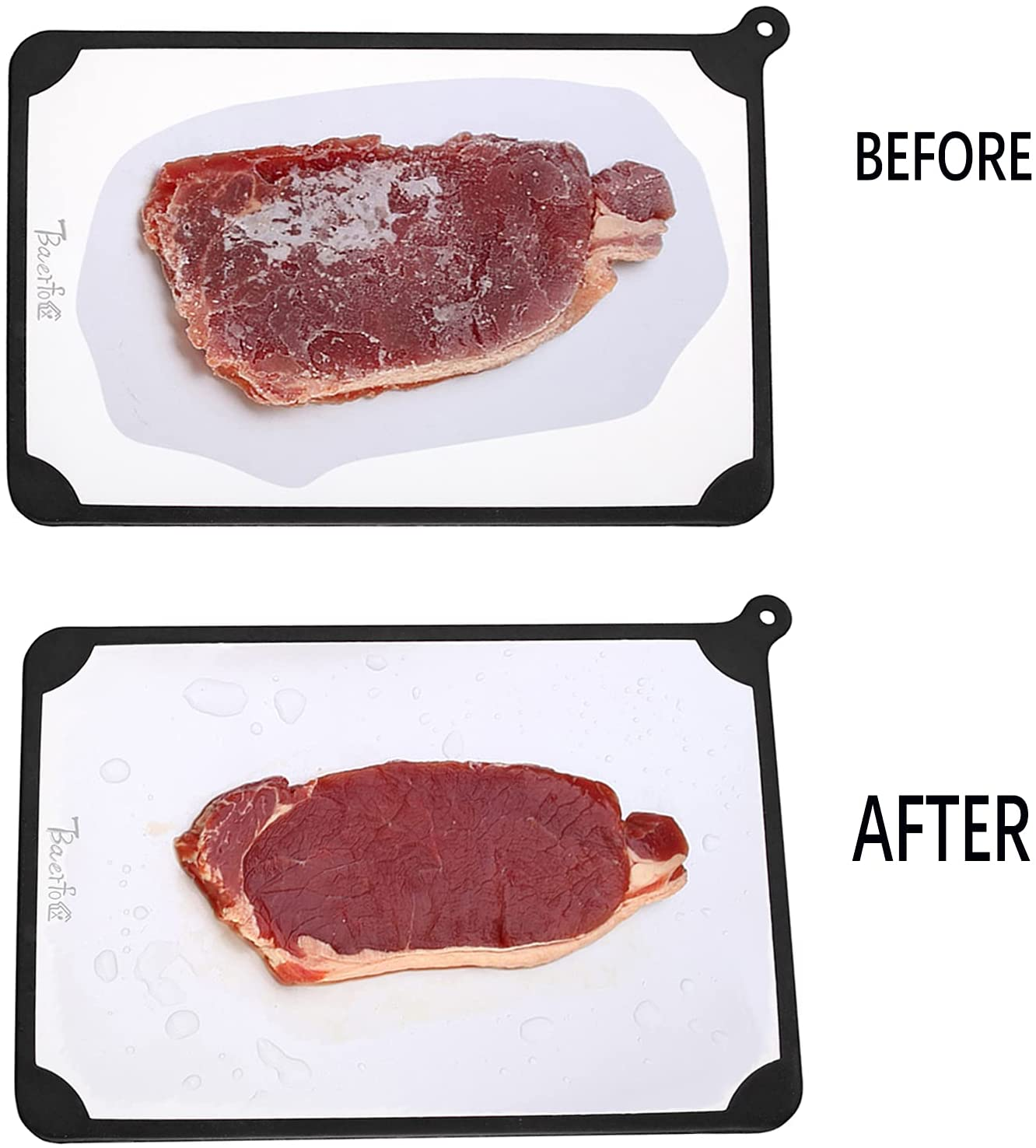 Defrosting Tray | Tray for Frozen Meat, Rapid Thawing Plate for Fast Defrosting Frozen Food Thaw Plate