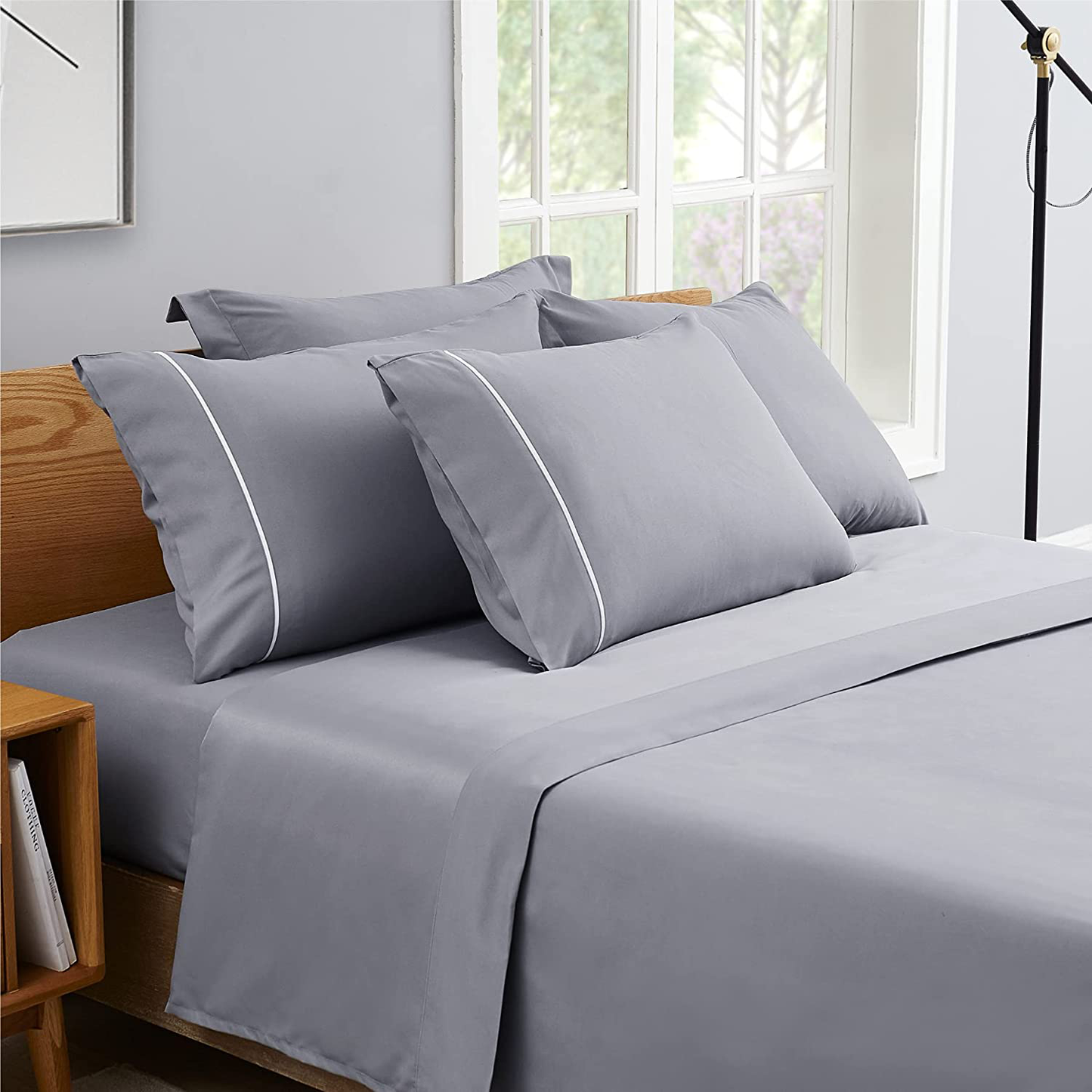 Bedsure Deep Pocket Twin Sheets Set for Kid Soft Brushed Microfiber, Wrinkle and Fade Resistant Single Bed Sheets