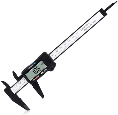 Digital Caliper, Electronic Digital Caliper Stainless Steel Body with Large LCD Screen | 0-6 Inches | Inch/Millimeter Conversion