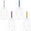 4 Pack Scalp Massagers, Handheld Head Massage Tingler, Scratcher for Deep Relaxation, Hair Stimulation and Stress Relief