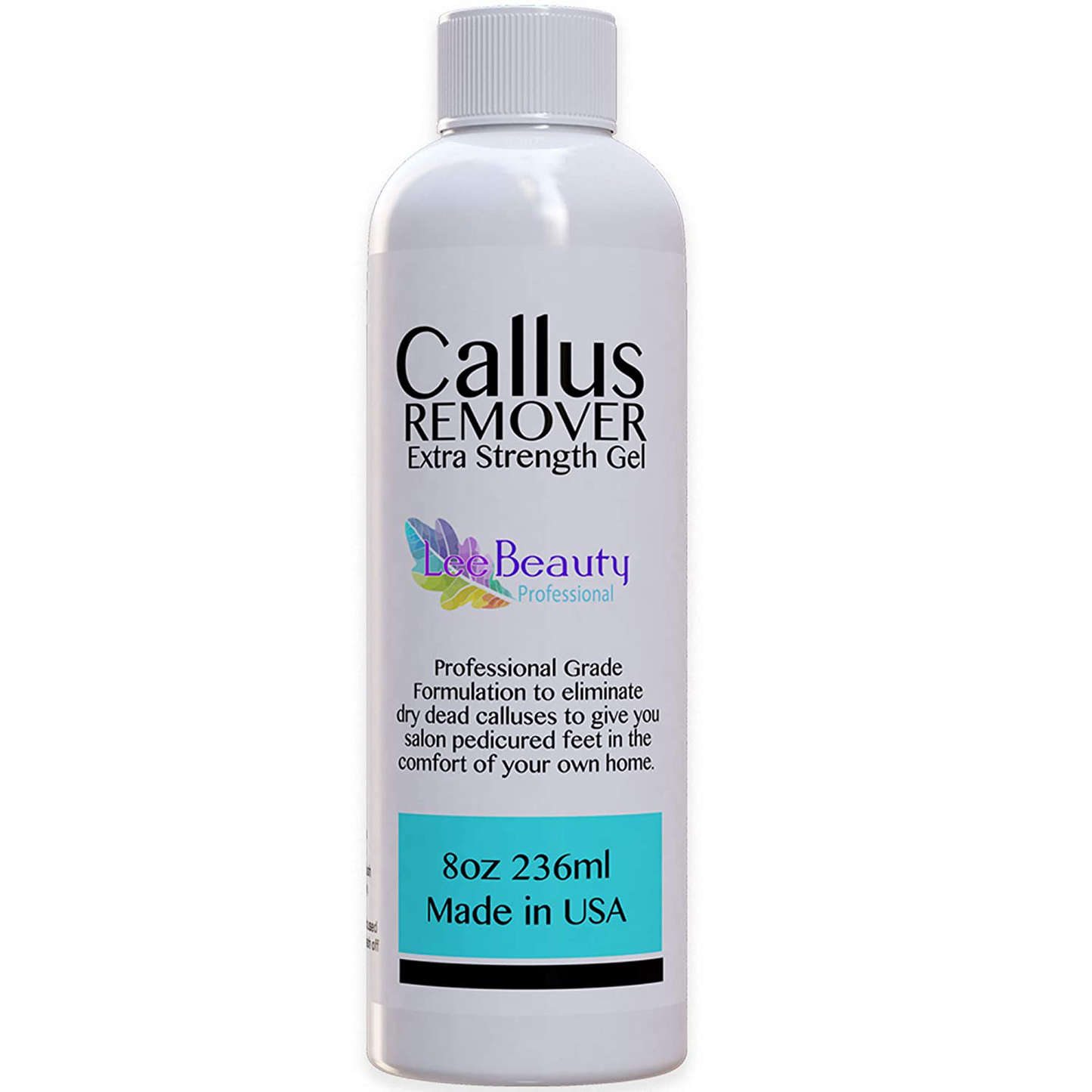 8oz Callus Remover gel for feet for a professional pedicure. Better results than, foot file, pumice stone, foot scrubber, foot buckets & callus shaver. Rid ugly callouses from feet in minutes