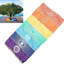 OYEFLY Rainbow Chakra Yoga Mat Sunscreen Shawl Hippy Boho Gypsy