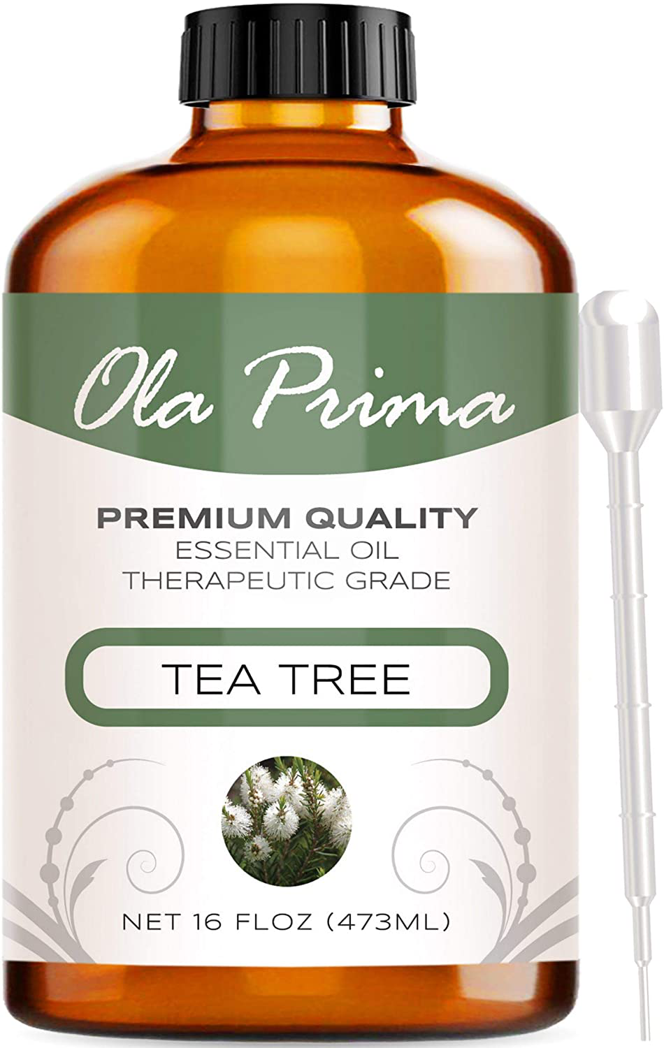 Ola Prima 16Oz - Premium Quality Peppermint Essential Oil (16 Ounce Bottle) Therapeutic Grade Peppermint Oil